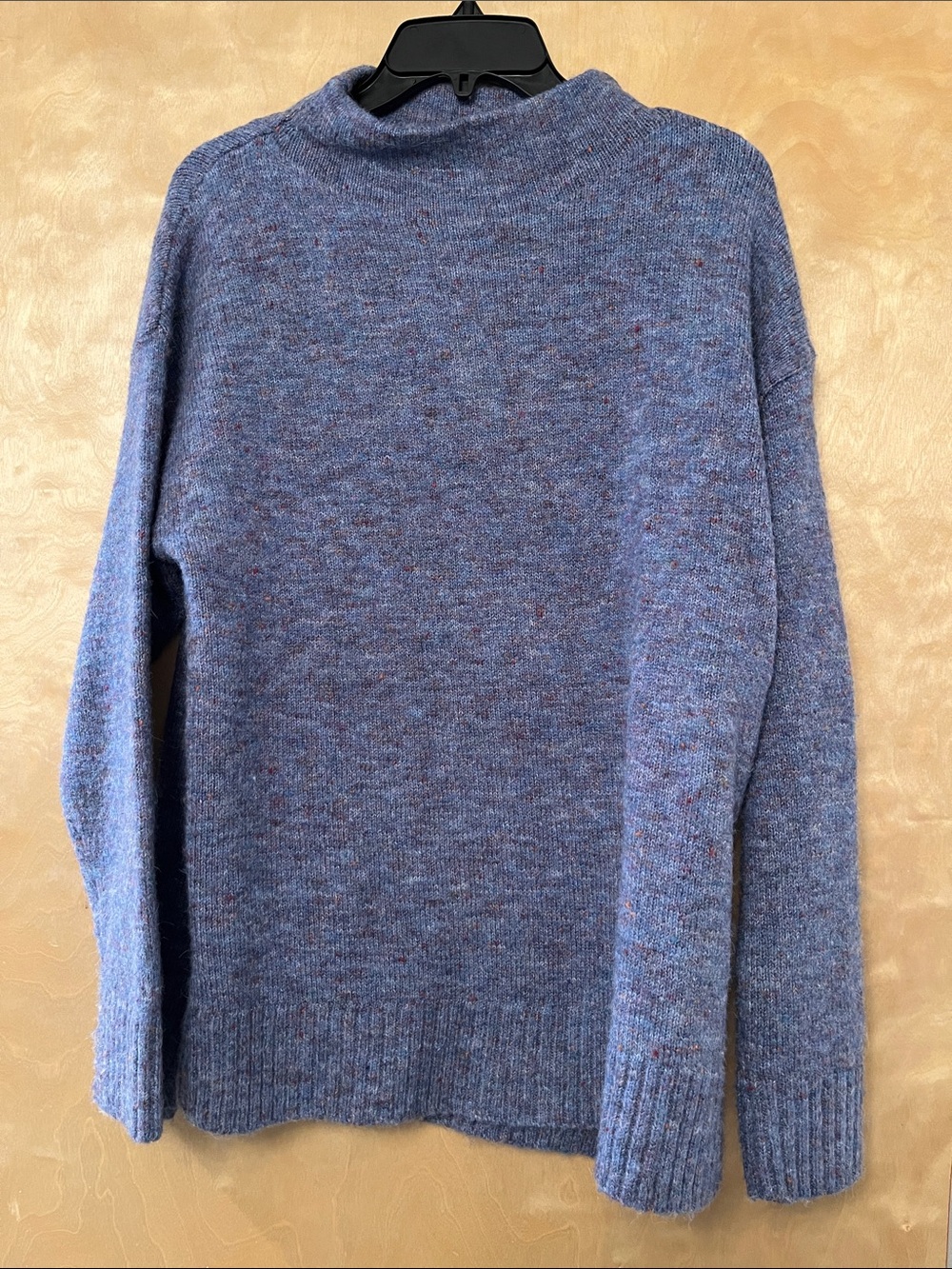 Well Worn Heather Blue Turtleneck Sweater